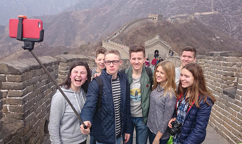 GBG Schüler auf der chinesischen Mauer