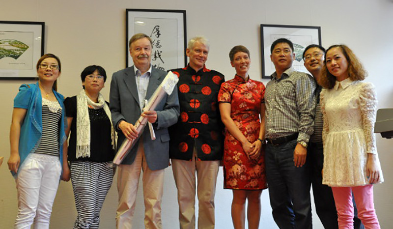 Empfang der chinesische Delegation in Ubbo Emmius Gymnasium Leer